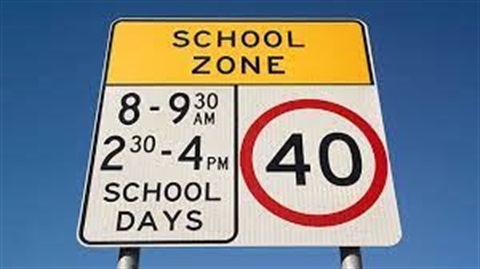 School Zone traffic sign 