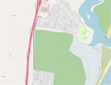Moonee Cycleway map